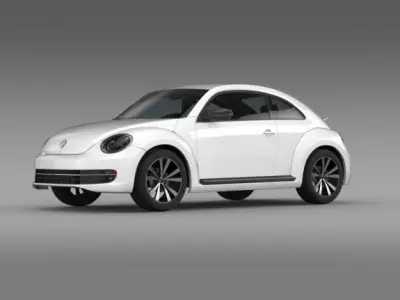 VW Beetle 2012 3D model
