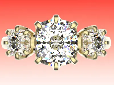 Ring Three Corona 3D print model