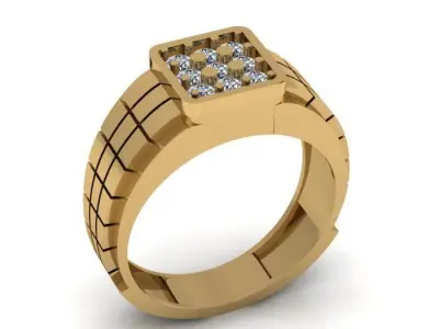 men ring 3D print model