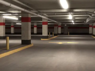 Parking Level 3D model
