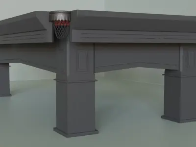 Complete Snooker Table 3D model