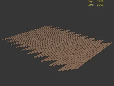  Wood Floor Oak Missisippi WWLd 3D model
