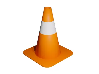Traffic Cone 3D Model Low-poly 3D model by katherinexactly