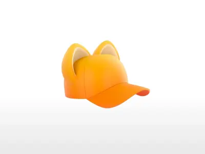 Hat027 Cat Cap 3D model