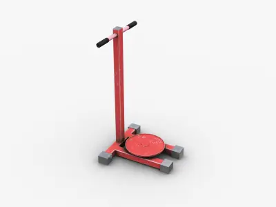 Gym Machine Objects Low-poly 3D model