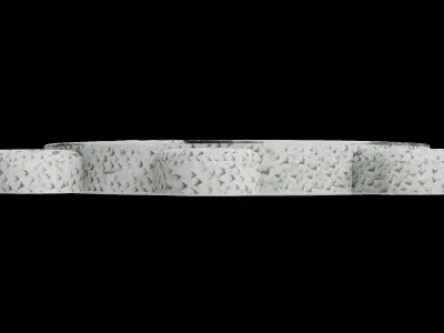 Glittering Turtle Stepping Stone Low-poly 3D model