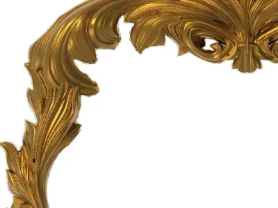 Carved Picture Frame 3D model 12
