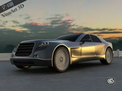 Concept Custom SuperSport Car 2 3D model