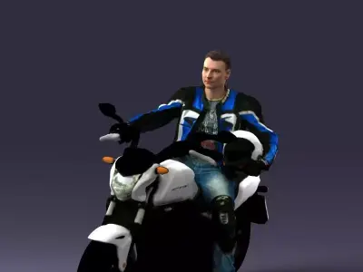 000021 Biker 0527 3dp 3D print model