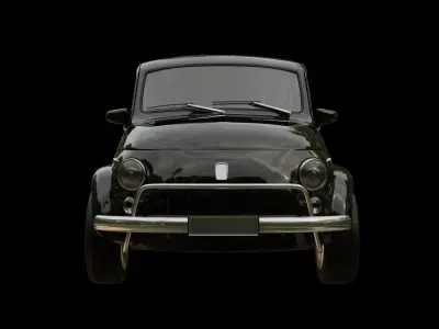 small car Low-poly 3D model