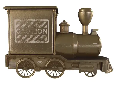 train table clock 3D model