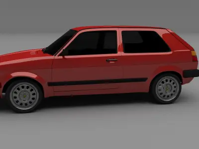 VW Golf Mk 2 3D model