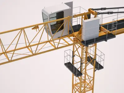 Tower Crane Liebherr EC-B 3D model