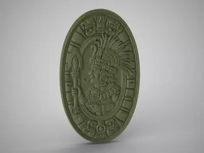 Maya Medallion 3D print model