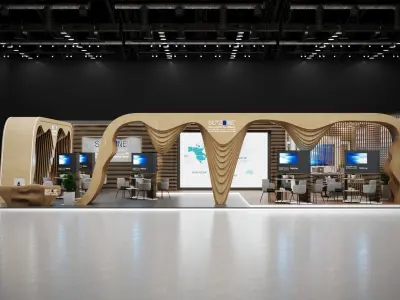 booth 11x15 3D model