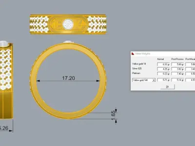 Messika Ring  3D print model