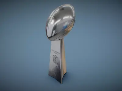 NFL Super Bowl Vince Lombardi Trophy 3D model