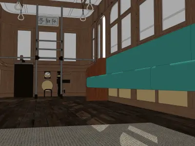 streetcar trolley car 3D model