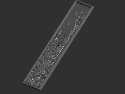 Peacock Decoration 3D print model