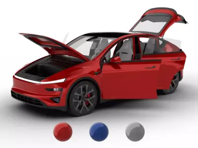 Tesla Model Y Perfomance 2026 HQ 3d model 3D model