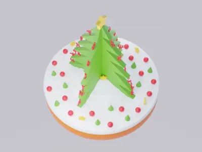 Christmas Cake 3D print model