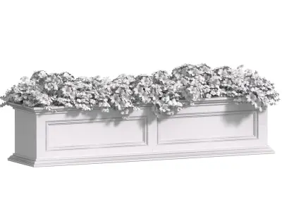 Window and Balcony Flower Box  3D model