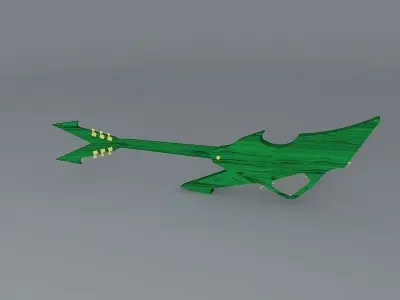 Nasty shaped guitar Free 3D model