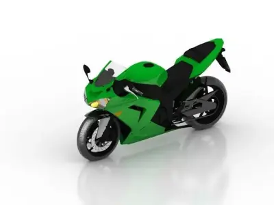 Kawasaki Ninja Motorcycle 3D model