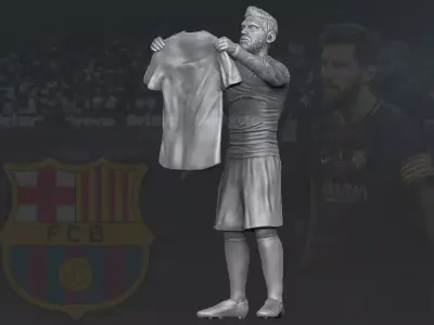 Lionel Messi 3D printing ready stl obj formats 3D print model 3D print model