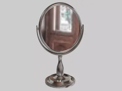 Mirror 1 oval vanity 3D model
