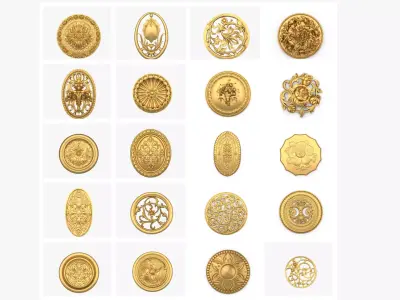 Collection round rosette 01