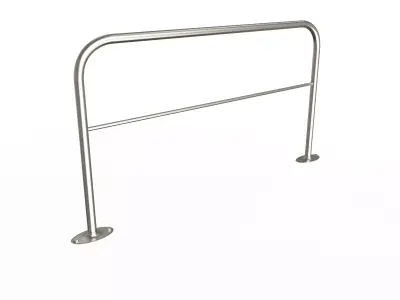  Simple Railing Low-poly 3D model