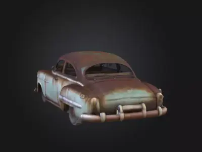 urban rusty abandoned Free low-poly 3D model