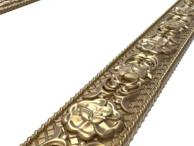 Carved Picture Frame 3D model