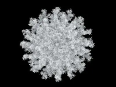 Christmas White Tree 3D model