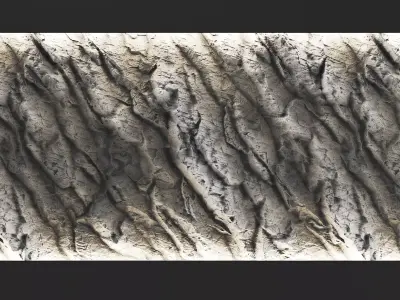 Rock Gray Wall Texture 3D model