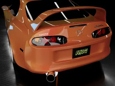 Toyota Supra MK IV 1993 3D model