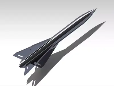 usa hawk missile  Low-poly 3D model