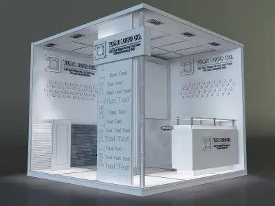 Booth Exhibition Stand a648c  3D model