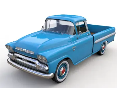 GMC 100 PICKUP FLEETSIDE LONG 1959 3D model