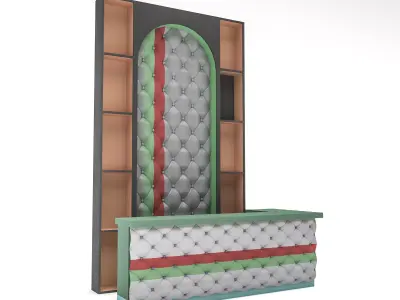 The classic indoor bar 02 Low-poly 3D model