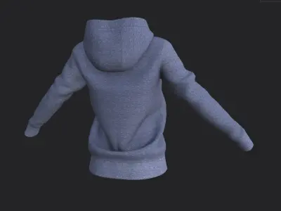 Hoodie Low-poly 3D model