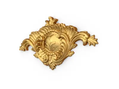 Classic carved decor ornament 373 3D model