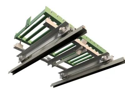 Track transfer train Low-poly 3D model