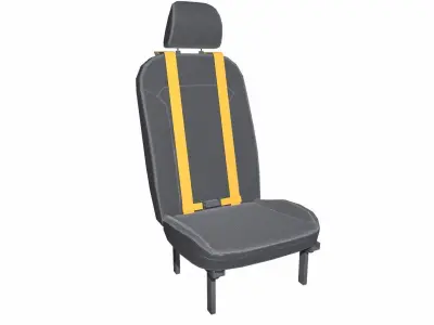 Truck Seat Low-poly 3D model
