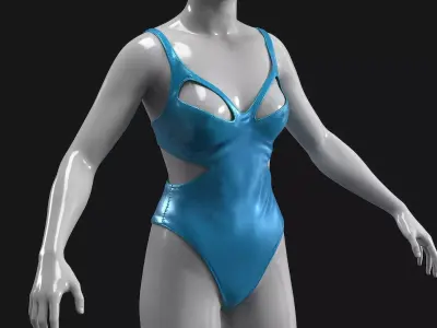 Swimsuit Low-poly 3D model