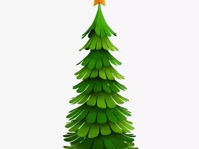 Christmas Tree Paper v 2 3D model