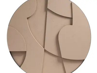 Relieffo home round sculpture 1 3D model
