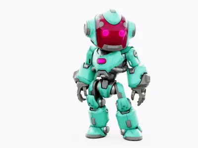 ROBO ZERO-i  Rigged for Unreal Engine - Unity - MIXAMO 3D model