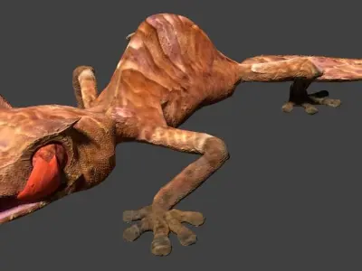 Satanic leaf gecko 3D model